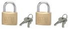 2 CADENAS 35MM ANSE ACIER 4 CLE S'ENTROU