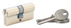 Cylindre anti-arrachement 30X30mm en laiton avec 3 cles