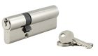 CYLINDRE PROFILE SA 30X60 MM NICKELE 3 CLES