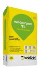 Enduit de façade projete lourd mineral monocouche WEBERPRAL TE rose beige moyen(248) sac de 25kg