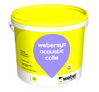 Systeme sous carrelage en rouleaux, pour isolation acoustique aux bruits d'impact COLLE WEBERSYSTEME ACOUSTIC 18KG