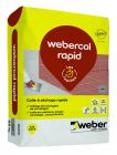 Mortier colle pour carrelage WEBERCOL RAPID gris sac 25kg