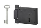 SERRURE APPLIQUE PENE DORMANT 95X76MM GAUCHE 1 CLE