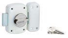 Verrou corvette blanc a cylindre 45mm