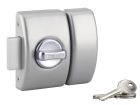 Verrou design argent cylindre 45mm + 3 cles 5 goupilles
