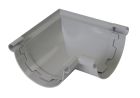 ANGLE DE GOUTTIERE A COLLER A 90° POUR PROFILE LG25 GRIS - ANC25