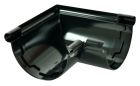 ANGLE DE GOUTTIERE A COLLER A 90° POUR PROFILE LG25 NOIR - UANC25N