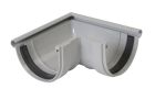 ANGLE DE GOUTTIERE EXTERIEUR A JOINT POUR PROFILE LG25 GRIS - AE25