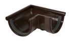 ANGLE DE GOUTTIERE EXTERIEUR A JOINT POUR PROFILE LG25 MARRON - AE25M