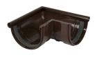 ANGLE DE GOUTTIERE EXTERIEUR A JOINT POUR PROFILE LG25 MARRON - UAE25M