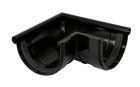 ANGLE DE GOUTTIERE EXTERIEUR A JOINT POUR PROFILE LG25 NOIR - UAE25N