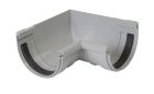 ANGLE DE GOUTTIERE INTERIEUR A JOINT POUR PROFILE LG25 GRIS - AI25