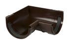 ANGLE DE GOUTTIERE INTERIEUR A JOINT POUR PROFILE LG25 MARRON - AI25M