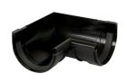 ANGLE DE GOUTTIERE INTERIEUR A JOINT POUR PROFILE LG25 NOIR - UAI25N