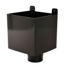 BOITE A EAU POUR TUBE DE DESCENTE EAU PLUVIALE TD80 NOIR  - BAO80N