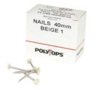 CLOU INOX EMBOUT PLASTIQUE LONGUEUR 40MM SABLE  - CI40S