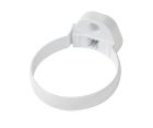 COLLIER BRIDE POUR PROFILE GOUTTIERE TYPE 29 INSERT PAS DE VIS 7/150 D 100 BLANC - COTGT1B