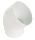 COUDE ESTHETIQUE INTERIEUR TUBE MALE/FEMELLE 45° DIAMETRE 100 BLANC - CT4GT1B