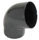 COUDE ESTHETIQUE INTERIEUR TUBE MALE/FEMELLE 67°30 DIAMETRE 100 ANTHRACITE  - CT6GT1A