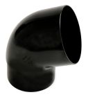 COUDE ESTHETIQUE INTERIEUR TUBE MALE/FEMELLE 67°30 DIAMETRE 100 NOIR - CT6GT1N