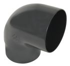 COUDE ESTHETIQUE INTERIEUR TUBE MALE/FEMELLE 87°30 DIAMETRE 100 ANTHRACITE  - CT8GT1A