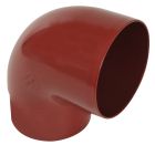 COUDE ESTHETIQUE INTERIEUR TUBE MALE/FEMELLE 87°30 DIAMETRE 100 BRIQUE  - CT8GT1R