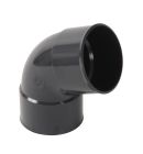 COUDE FEMELLE/FEMELLE 67°30 DIAMETRE 80 ANTHRACITE - CR66GTA