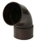 COUDE FEMELLE/FEMELLE 67°30 DIAMETRE 80 MARRON  - UCR66GTM