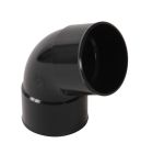 COUDE FEMELLE/FEMELLE 67°30 DIAMETRE 80 NOIR   - CR66GTN