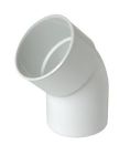 COUDE MALE/FEMELLE 45° DIAMETRE 80 BLANC   - CR4GTB