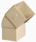 COUDE MALE/FEMELLE 45° POUR TUBE DE DESCENTE 73X100 SABLE   - CQ4GTS