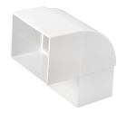 COUDE MALE/FEMELLE 87°30 POUR TUBE DE DESCENTE 73X100 BLANC - CQ8GTB