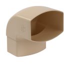 COUDE MALE/FEMELLE 87'30 POUR TUBE DE DESCENTE 105X76 TYPE OVATION 38 SABLE - CM8GTS