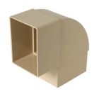 COUDE MALE/FEMELLE 90° POUR TUBE DE DESCENTE 73X100 SABLE - CQ9GTS