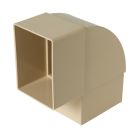 COUDE MALE/FEMELLE 90° POUR TUBE DE DESCENTE 73X100 SABLE - UCQ9GTS