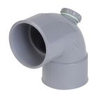 COUDE SIMPLE BOUCHON DESSUS FEMELLE/FEMELLE 87°30 DIAMETRE 32  - CF88BS