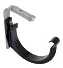 CROCHET GOUTTIERE POUR COUVERTURE TYPE BAC ACIER MONTE POUR PROFILE LG25 NOIR - GO25PBAMN