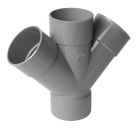 CULOTTE DOUBLE FEMELLE/FEMELLE 45° DIAMETRE 100   - RT144