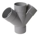 CULOTTE DOUBLE FEMELLE/FEMELLE 45° DIAMETRE 63   - RL144