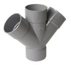 CULOTTE DOUBLE FEMELLE/FEMELLE 45° DIAMETRE 80   - RR144