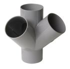 CULOTTE EQUERRE FEMELLE/FEMELLE 45° DIAMETRE 110 - UAV144