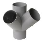 CULOTTE EQUERRE FEMELLE/FEMELLE 45° DIAMETRE 125 - AX144