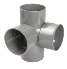 CULOTTE EQUERRE FEMELLE/FEMELLE 87°30 DIAMETRE 100 - UAT188