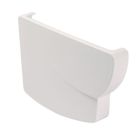 FOND GOUTTIERE GAUCHE A COLLER POUR TYPE PROFILE LG38 BLANC - UFG38B