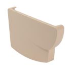 FOND GOUTTIERE GAUCHE A COLLER POUR TYPE PROFILE LG38 SABLE ˗ UFG38S