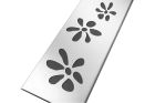 GRILLE INOX POUR SICAN40 MOTIF FLEURS 345 MM  - GSICAN40F