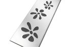 GRILLE INOX POUR SICAN80 MOTIF FLEURS 761 MM  - GSICAN80F
