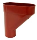 JAMBONNEAU POUR TUBE EAU PLUVIALE TD80 BRIQUE   - JAM80R