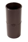 MANCHON FEMELLE/FEMELLE POUR TUBE DESCENTE EAU PLUVIALE TD50 MARRON  - UJJGTM