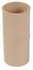 MANCHON FEMELLE/FEMELLE POUR TUBE DESCENTE EAU PLUVIALE TD50 SABLE - UJJGTS